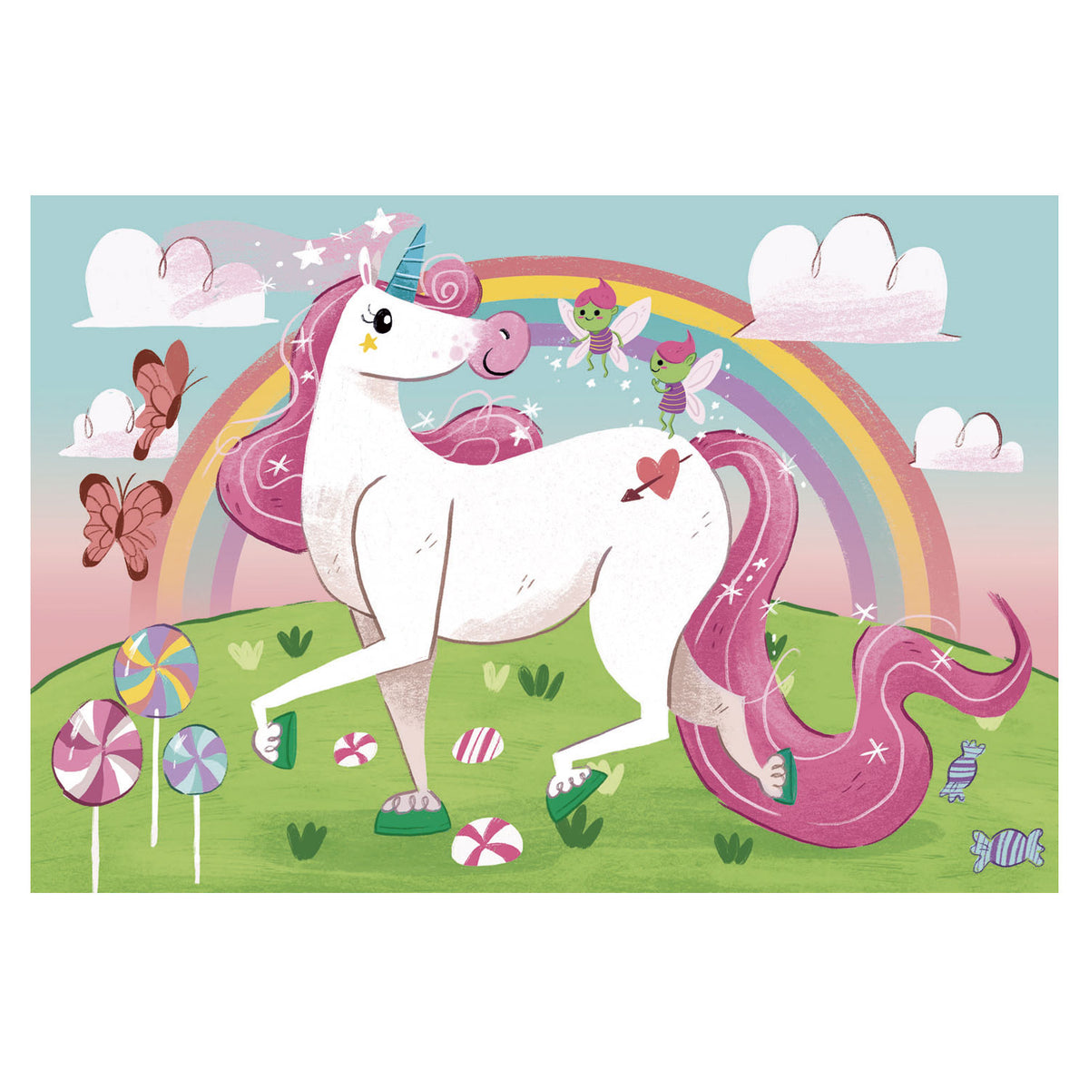 Clementoni puzzel 104pcs i believe in unicorns brilliant