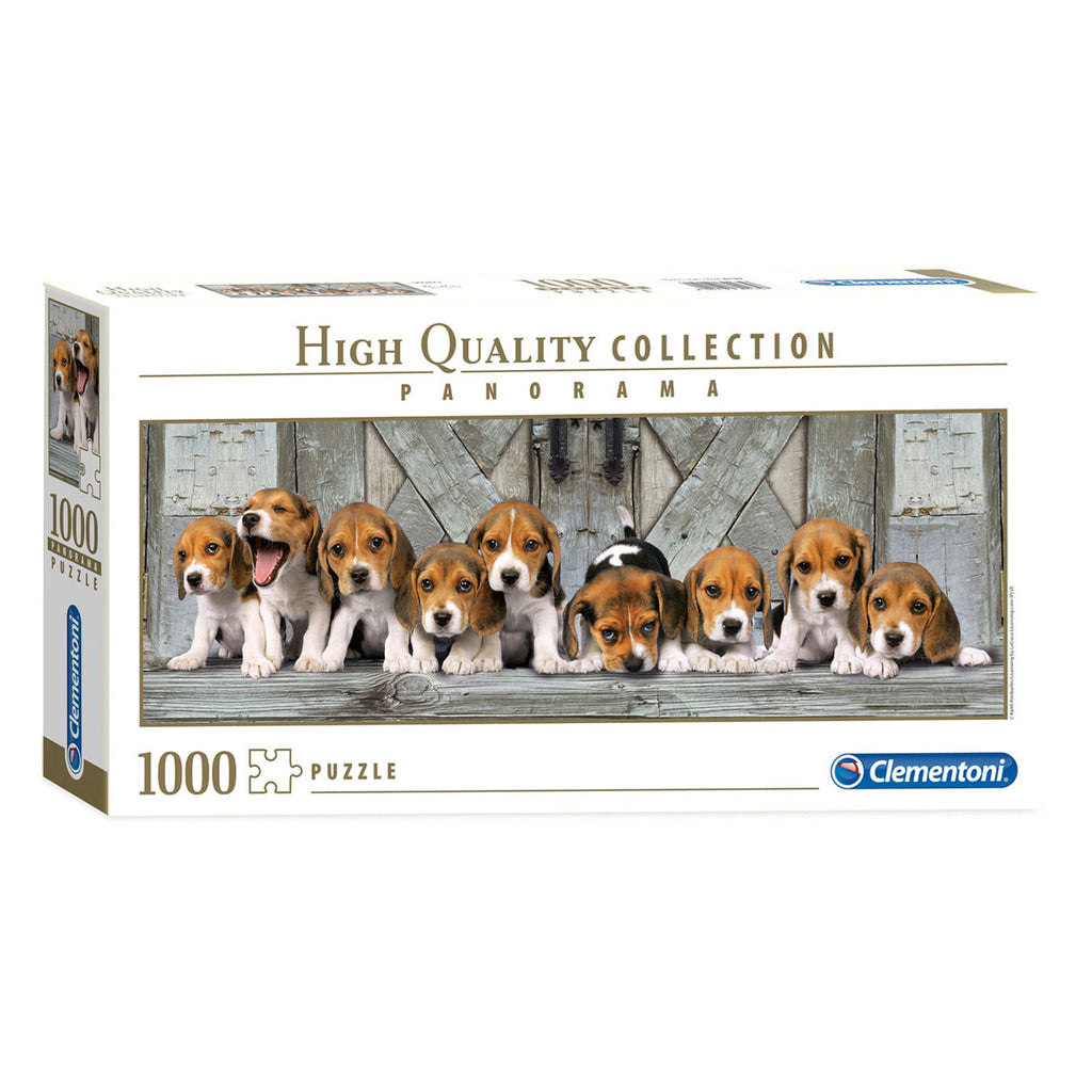 Clementoni - panorama puzzel beagles 1000st.