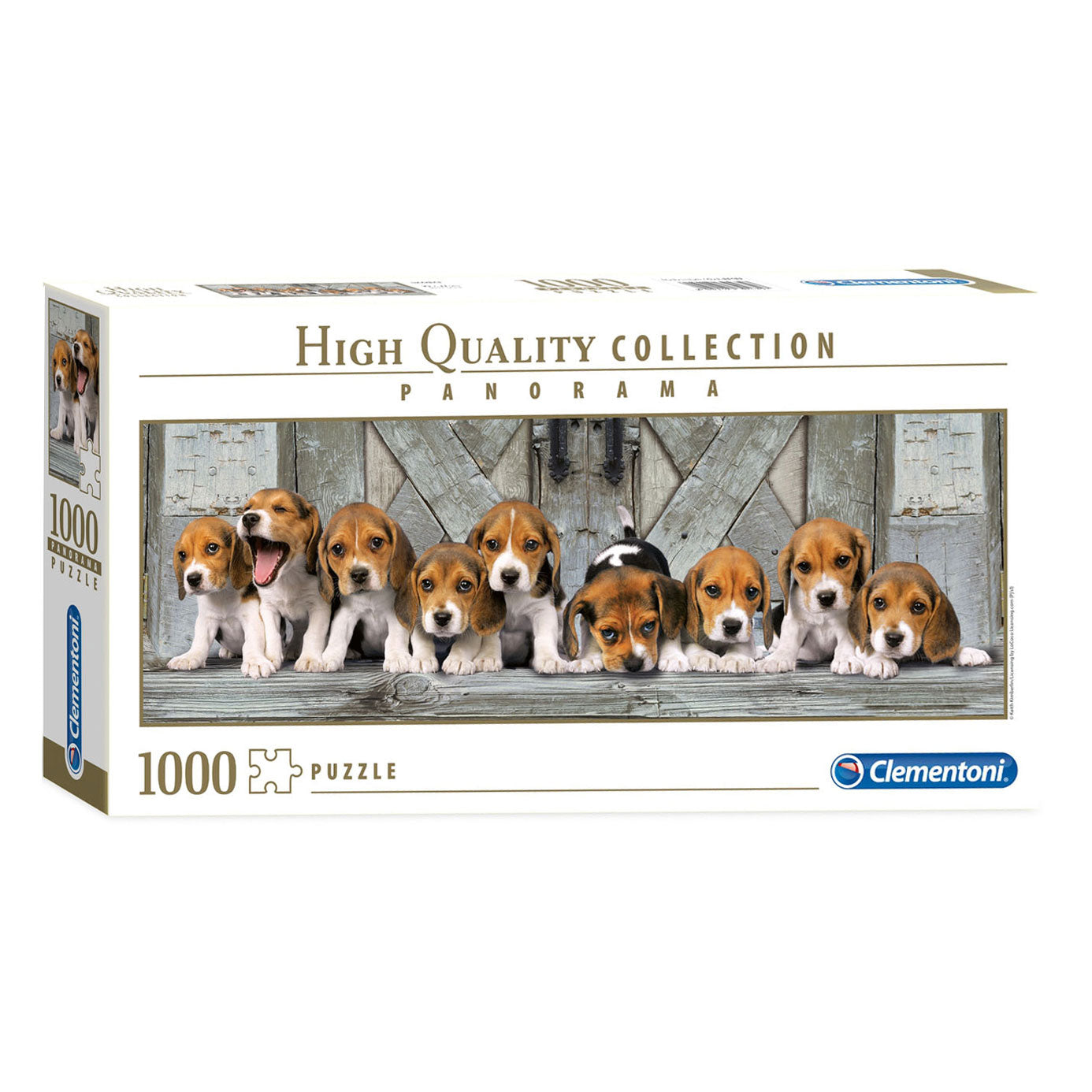 Clementoni - panorama puzzel beagles 1000st.