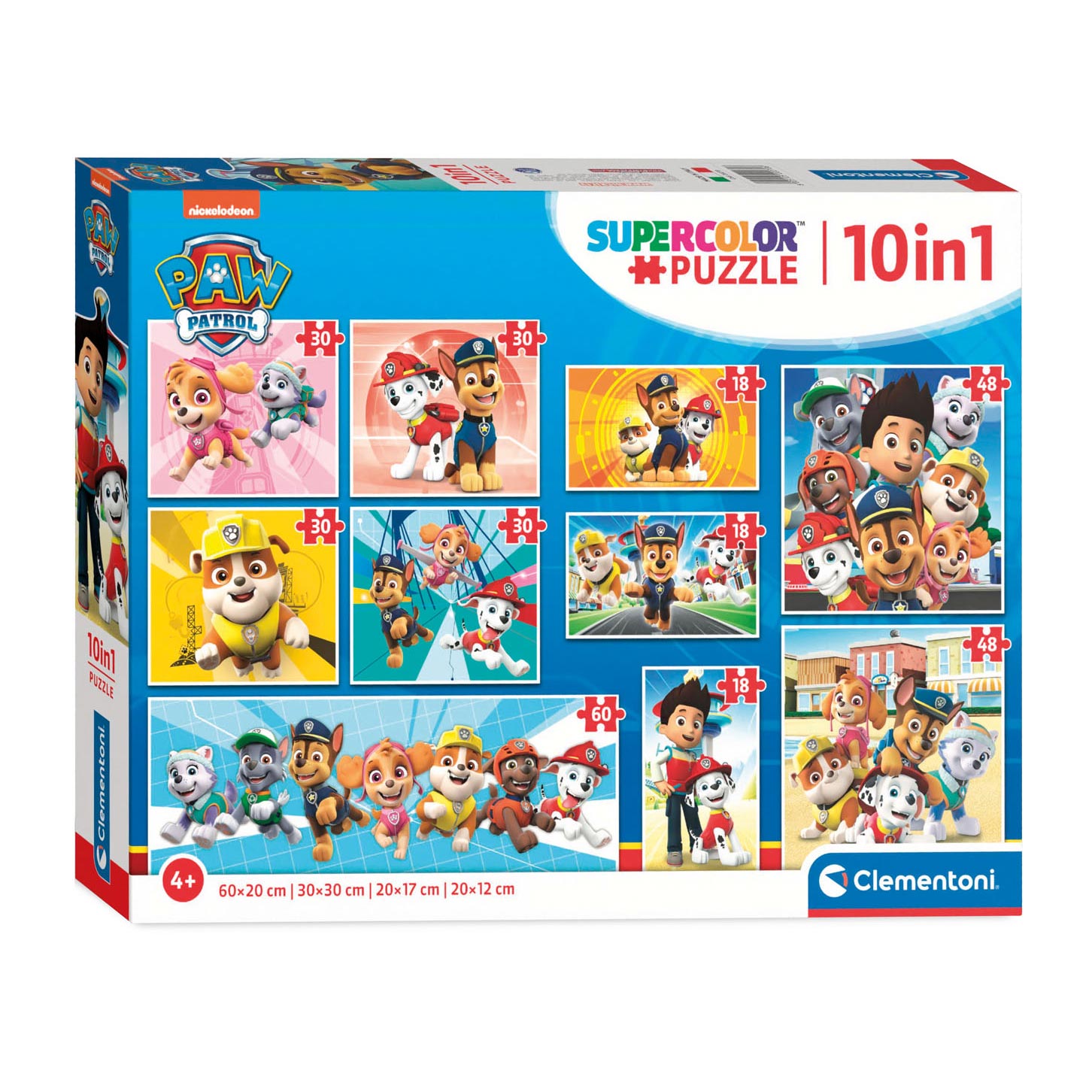 Clementoni - puzzels paw patrol 10in1