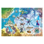 Clementoni - wereldkaart puzzel disney frozen 1000st.