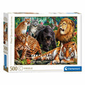 Clementoni - puzzel wilde katachtigen 500st.