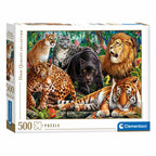 Clementoni - puzzel wilde katachtigen 500st.