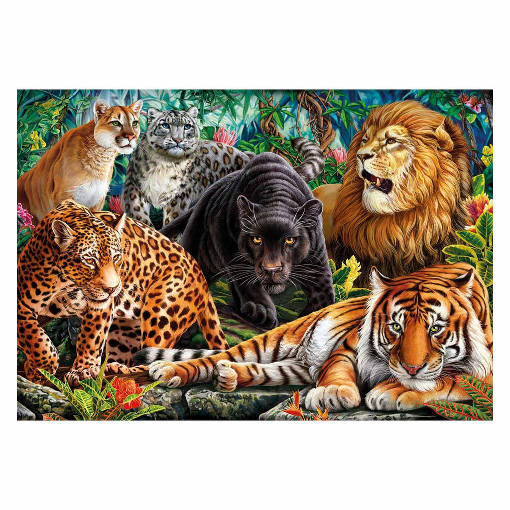 Clementoni - puzzel wilde katachtigen 500st.