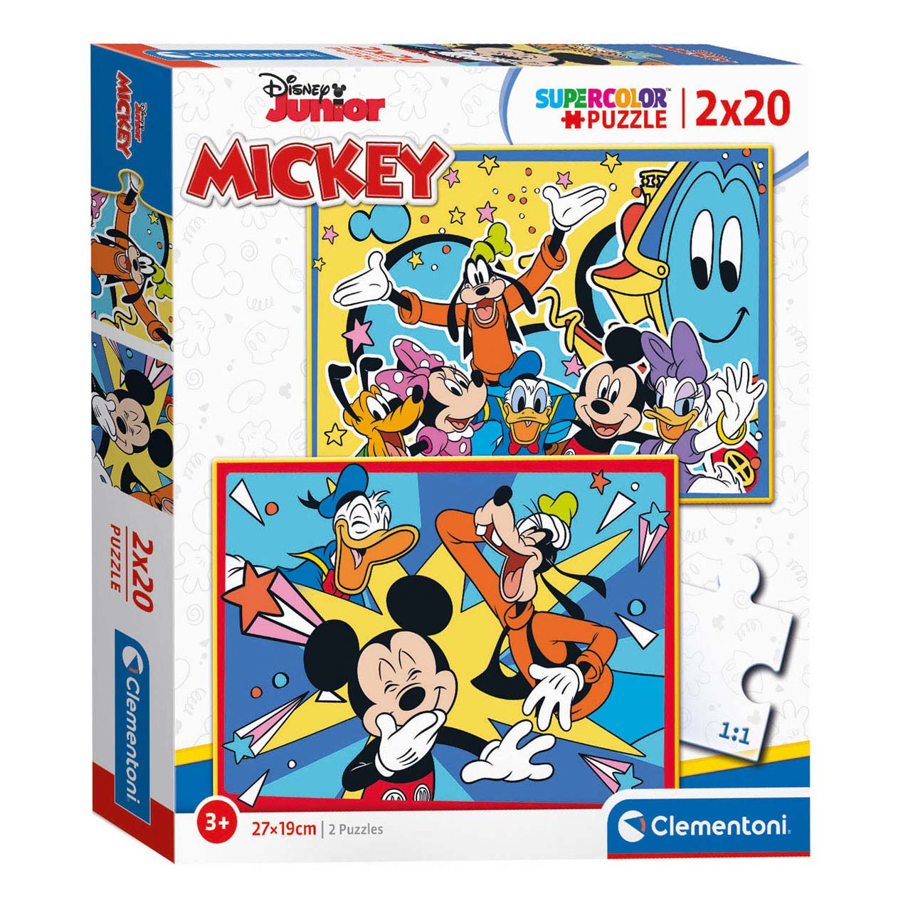 Clementoni - puzzel mickey mouse 2x20 stuks