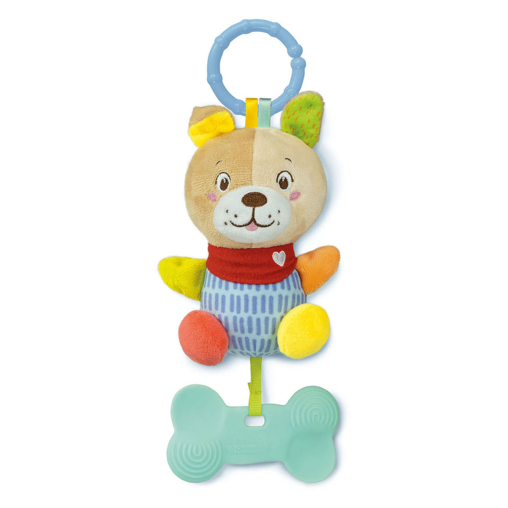 Clementoni baby - pluchen rammelaar hond