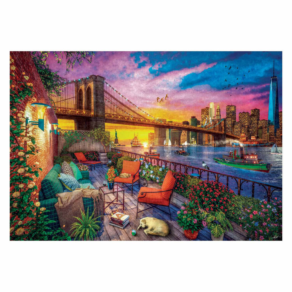 Clementoni - puzzel manhattan balcony sunset 3000st.