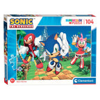Clementoni - legpuzzel - sonic 104 stuks
