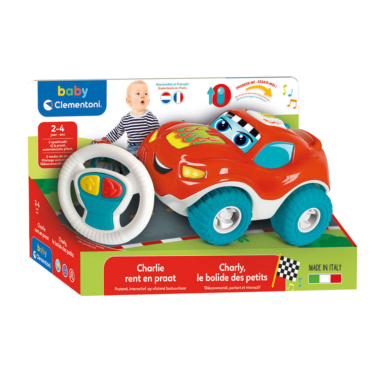 Clementoni - baby charlie bestuurbare auto