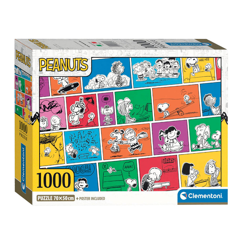 Clementoni legpuzzel peanuts snoopy, 1000st.