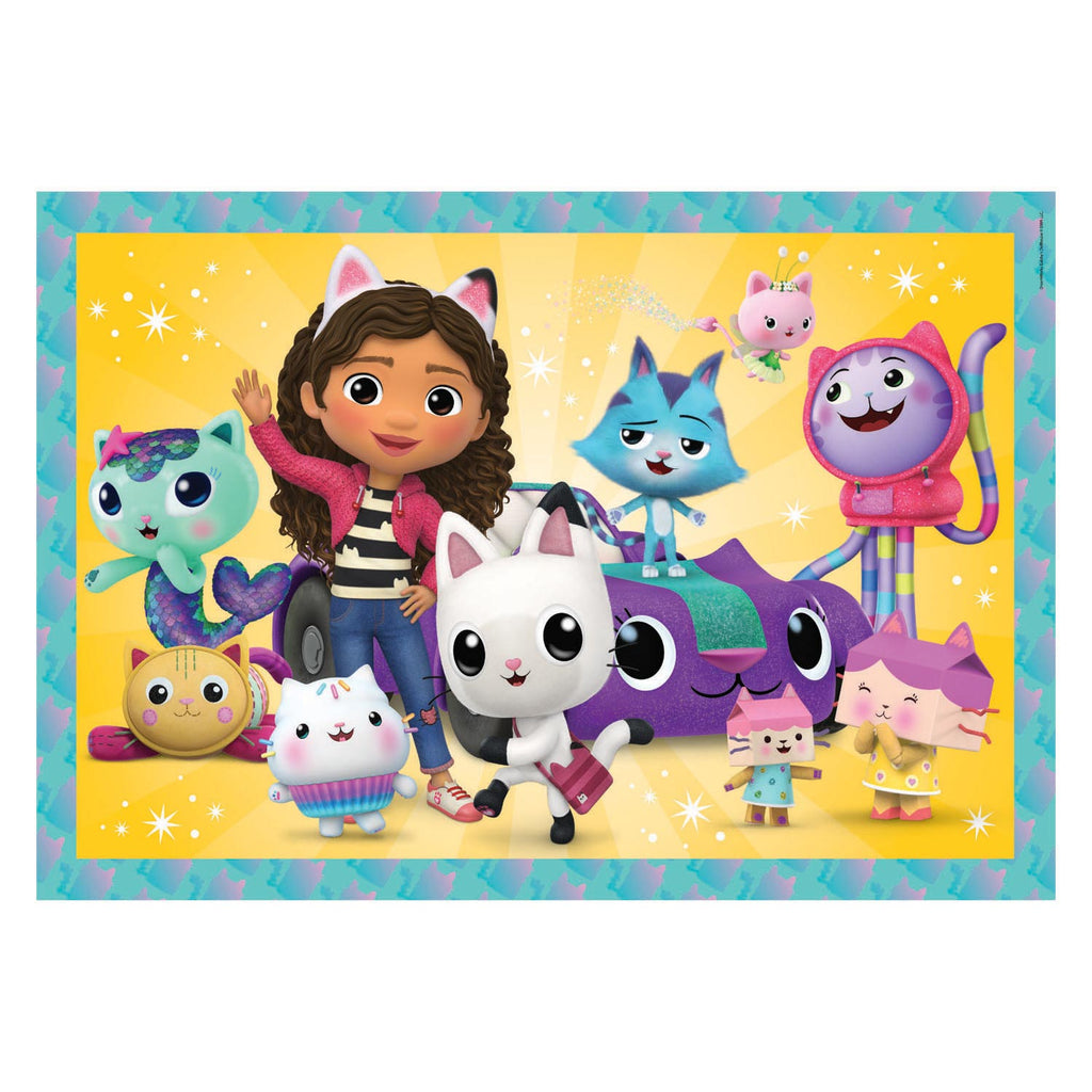 Clementoni puzzel super color maxi gabby's poppenhuis, 24st.