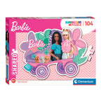 Clementoni - legpuzzel super color - barbie rolschaats 104 stuks