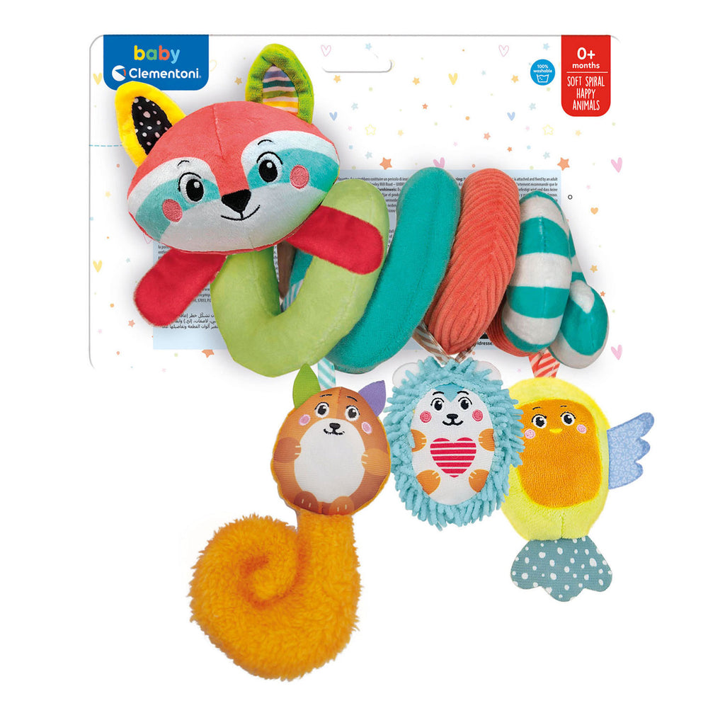 Clementoni - baby stoffen kinderwagenspiraal wasbeer