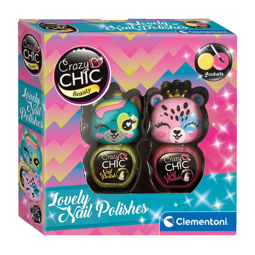 Clementoni - crazy chic nagellak geel/roze 2st.