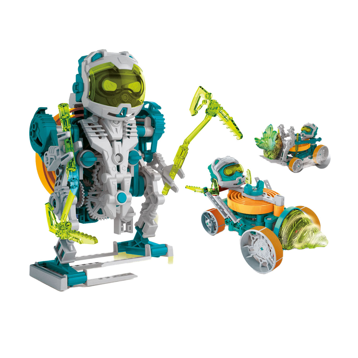 Clementoni - wetenschap en spel - space miner robotica 3in1 bouwset