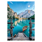 Clementoni - puzzel - 500 stukjes - braies lake - puzzel voor volwassenen - high quality collection