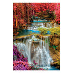 Clementoni - puzzel - 1000 stukjes - kleurvolle thaise watervallen - puzzel voor volwassenen - high quality collection