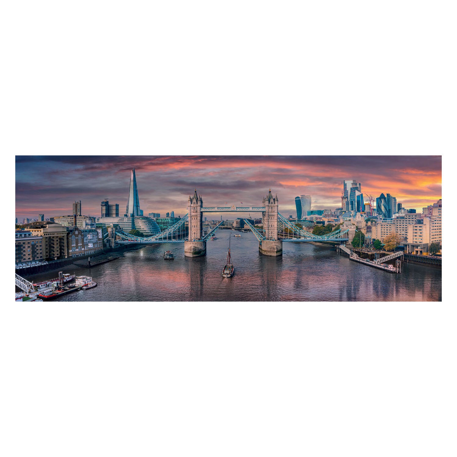 Clementoni - legpuzzel panorama across the river thames 1000st.