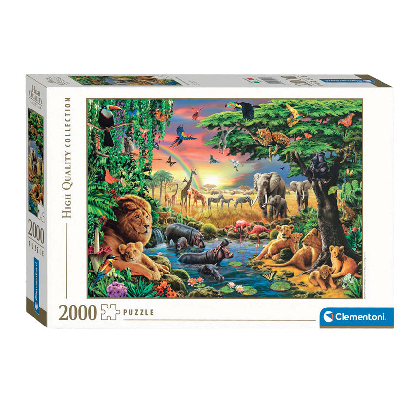 Clementoni - legpuzzel the african gathering 2000st.