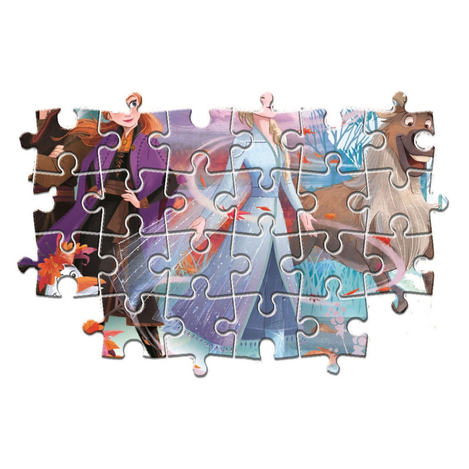 Clementoni - legpuzzel super color maxi frozen ii 24 stuks