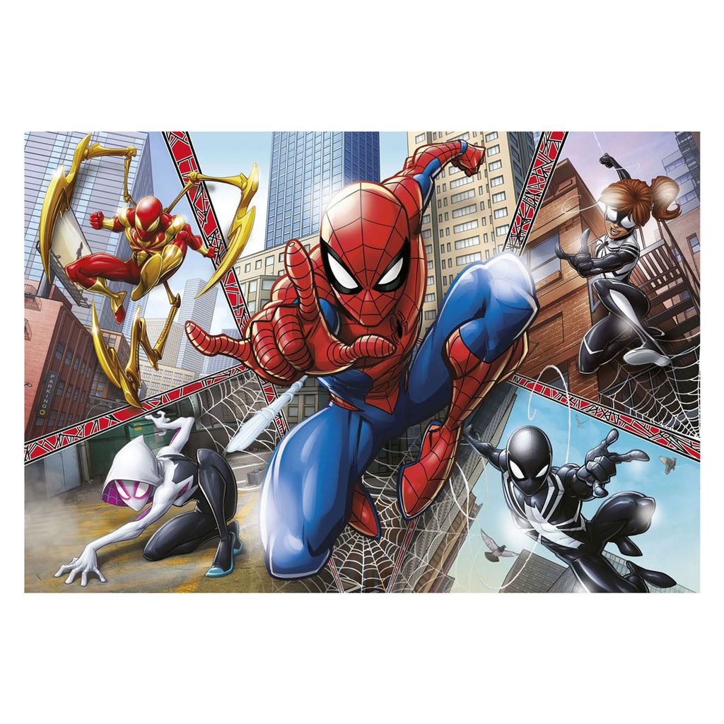 Clementoni - puzzel - 104 stukjes - spider-man - maxi kinderpuzzel - vanaf 4 jaar