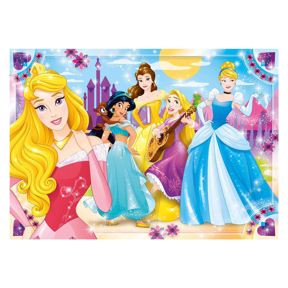 Clementoni - puzzel - 104 stukjes - disney princess - maxi puzzel - vanaf 4 jaar