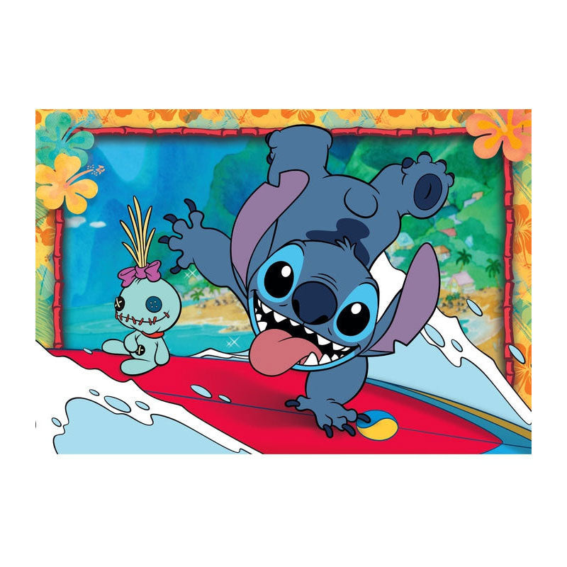 Clementoni - puzzel - 2x20 stukjes - stitch disney - kinderpuzzel - vanaf 3 jaar