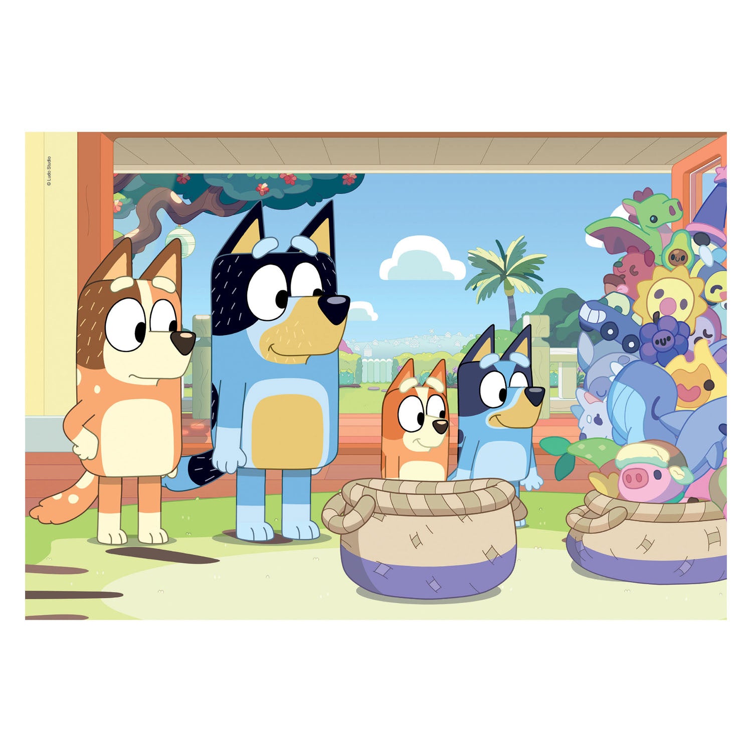 Clementoni - puzzel - 2x20 stukjes - bluey - kinderpuzzel - vanaf 3 jaar