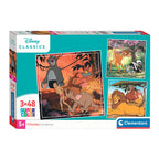 Disney legpuzzel super color vierkant classics ii, 3x48st.