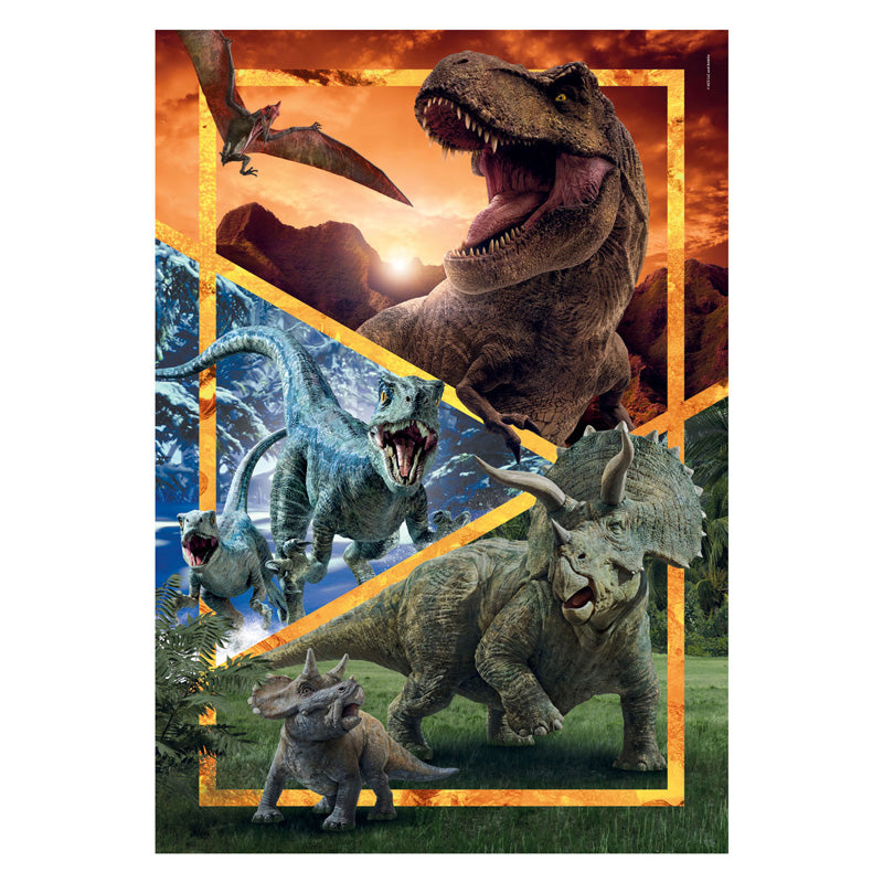 Clementoni - legpuzzel super color jurassic world 104 stuks