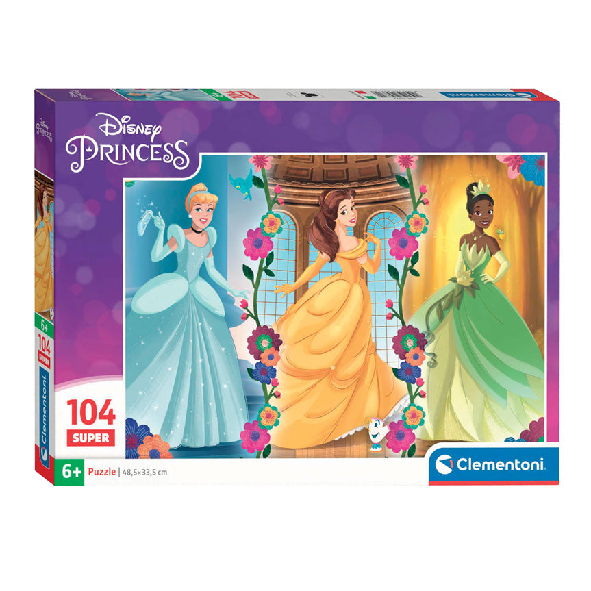 Clementoni - puzzel - 104 stukjes - disney prinsessen - kinderpuzzel - vanaf 6 jaar