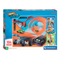 Clementoni - legpuzzel super color hot wheels 104 stuks