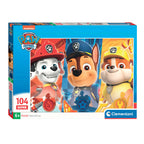 Clementoni - legpuzzel super color paw patrol close up 104 stuks