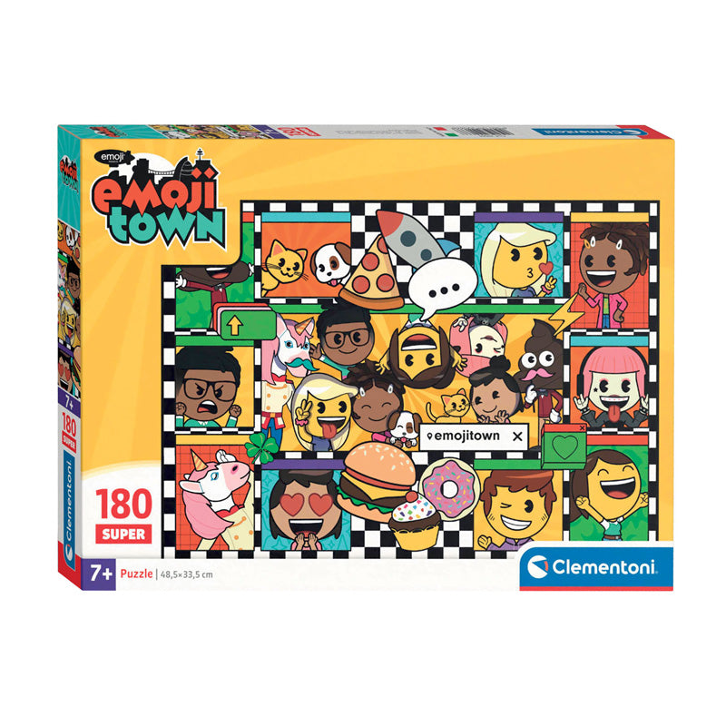 Clementoni - legpuzzel super color emoji town 180st.