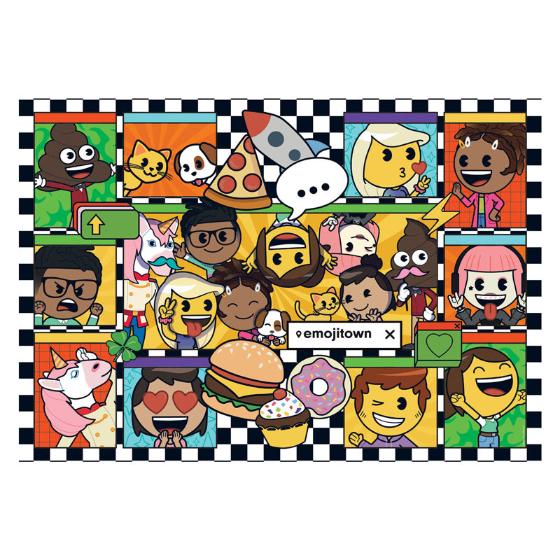Clementoni - legpuzzel super color emoji town 180st.