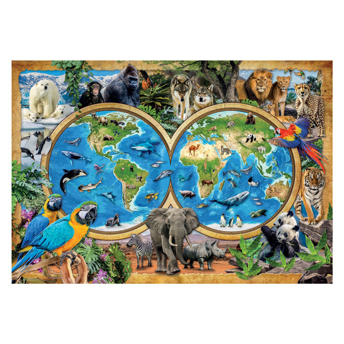 Clementoni - legpuzzel super color the wonderful animal world 300st.