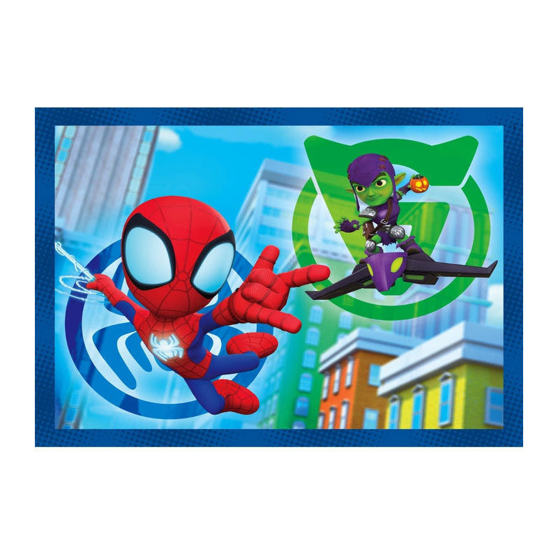 Clementoni - legpuzzel 4in1 spidey and his amazing friends