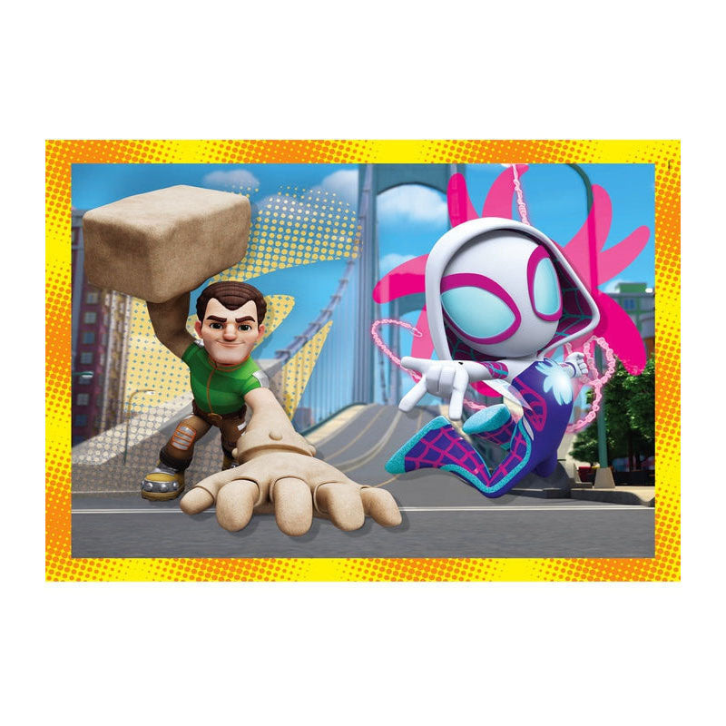Clementoni - legpuzzel 4in1 spidey and his amazing friends