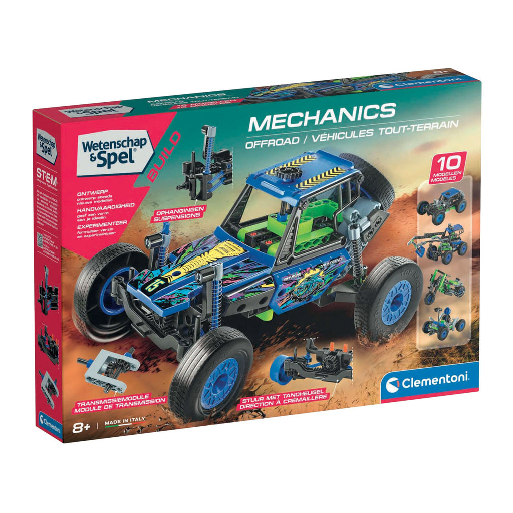 Clementoni - wetenschap en spel - mechanics off road bouwset 10 modellen