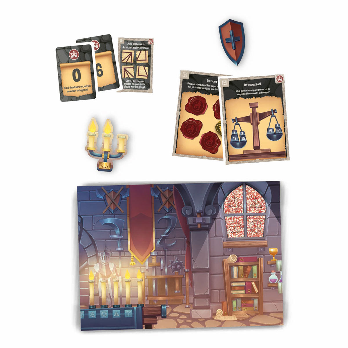 Clementoni bordspel - escape game - het vervloekte kasteel - gezelschapsspel voor familie - kinderen vanaf 8 jaar