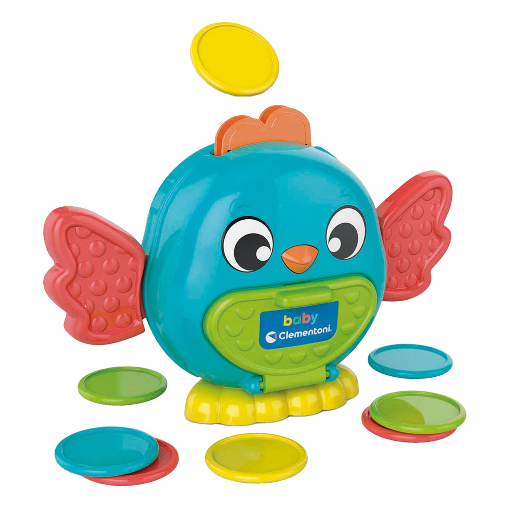 Clementoni - baby vogel bank met munten 9 delig