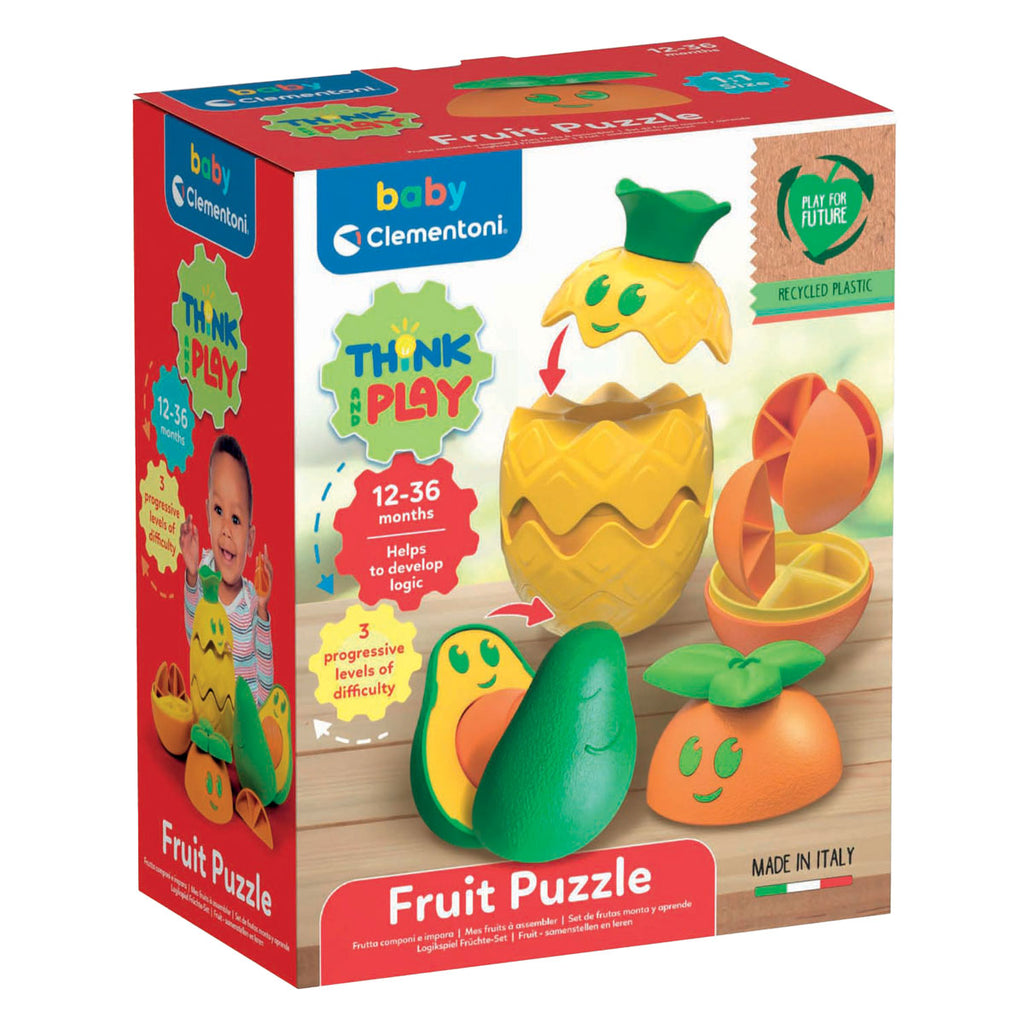 Clementoni baby - fruit puzzel set - vanaf 12 maanden