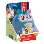 Clementoni baby twinkle winkle kleine wolf blauw knuffel nachtlamp