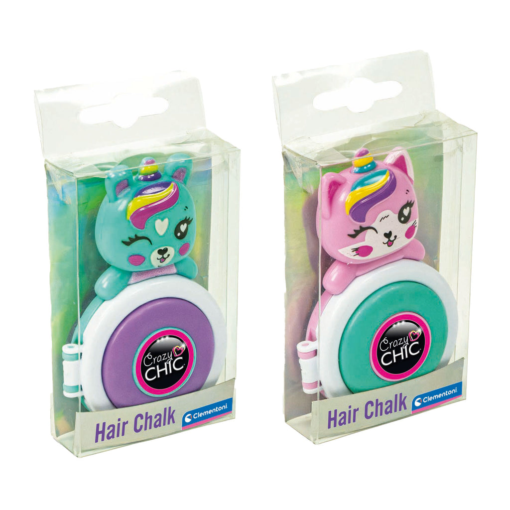 Clementoni - crazy chic - haarkrijt - eenhoorn - paars groen- vanaf 6 jaar