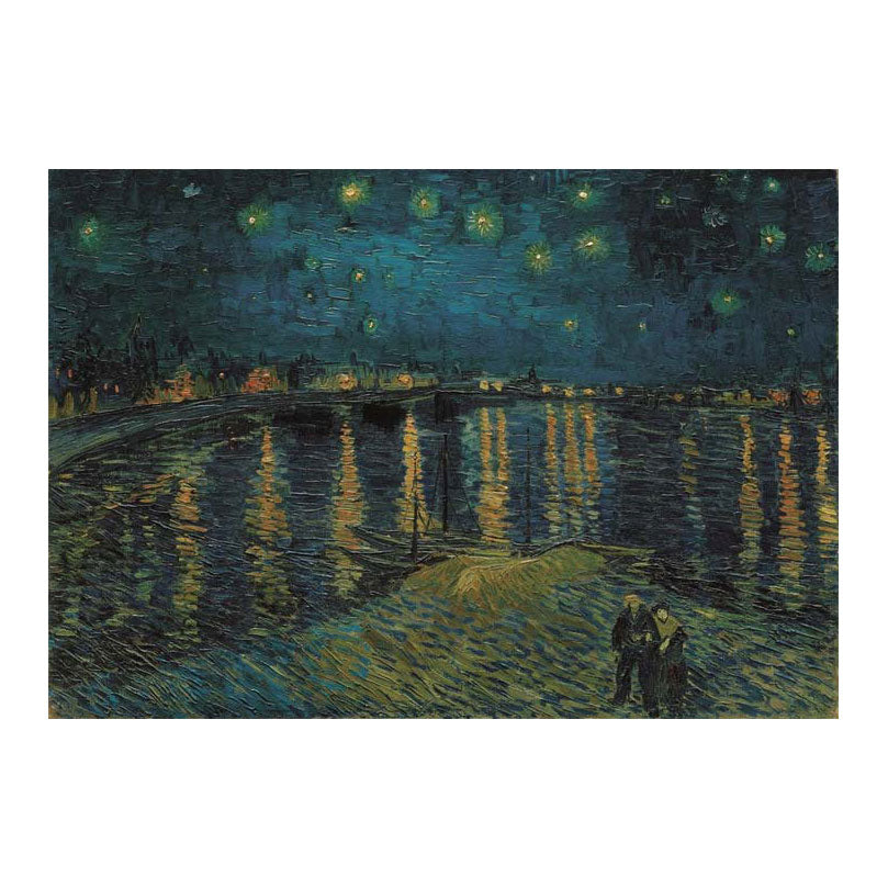 Clementoni - legpuzzel kunstwerken sterrennacht boven de rhône 1000st.