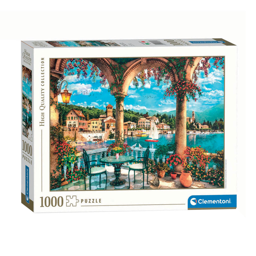 Clementoni - legpuzzel kunstwerken uitzicht op het comomeer 1000st.