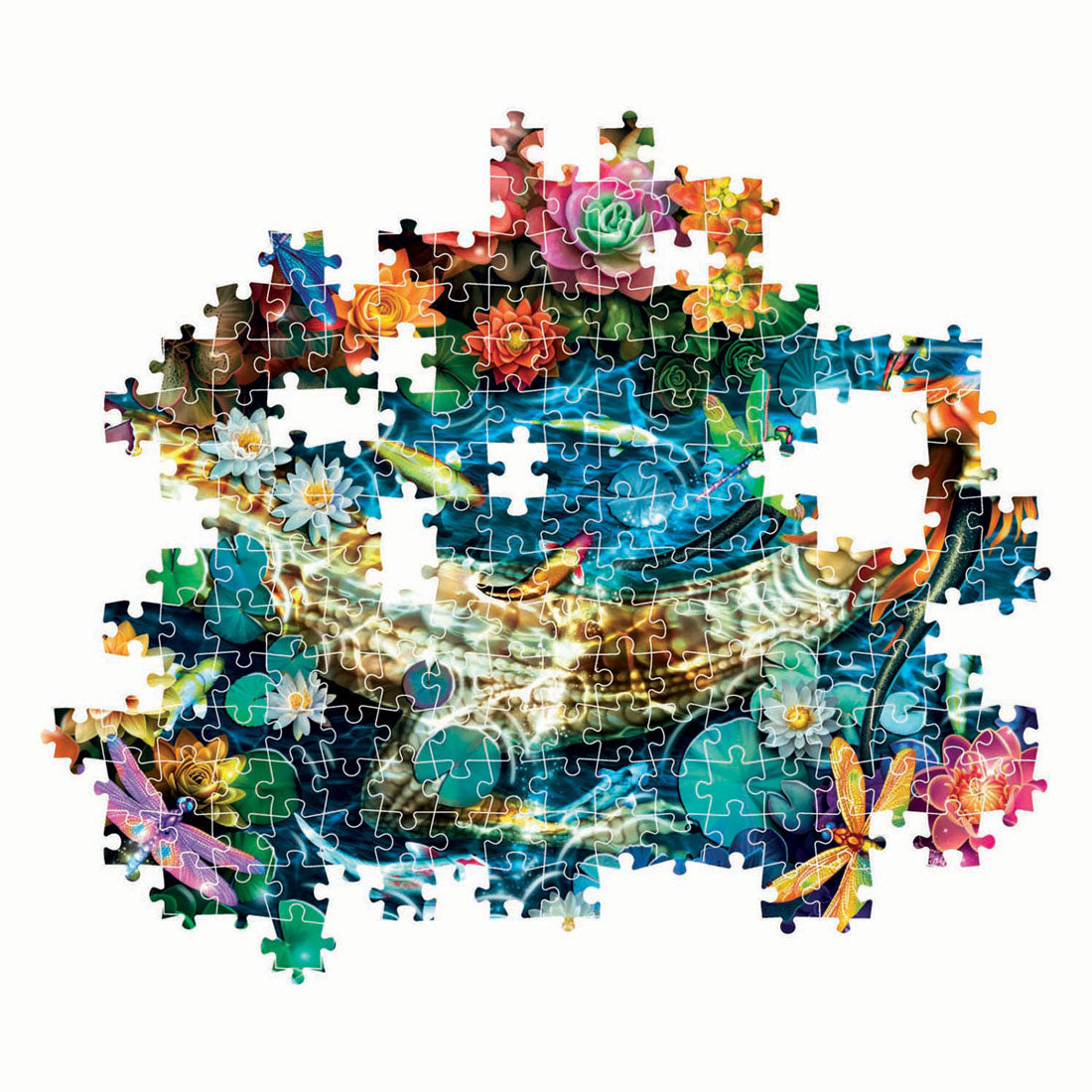 Clementoni - legpuzzel kunstwerken koi rivier 1000st.