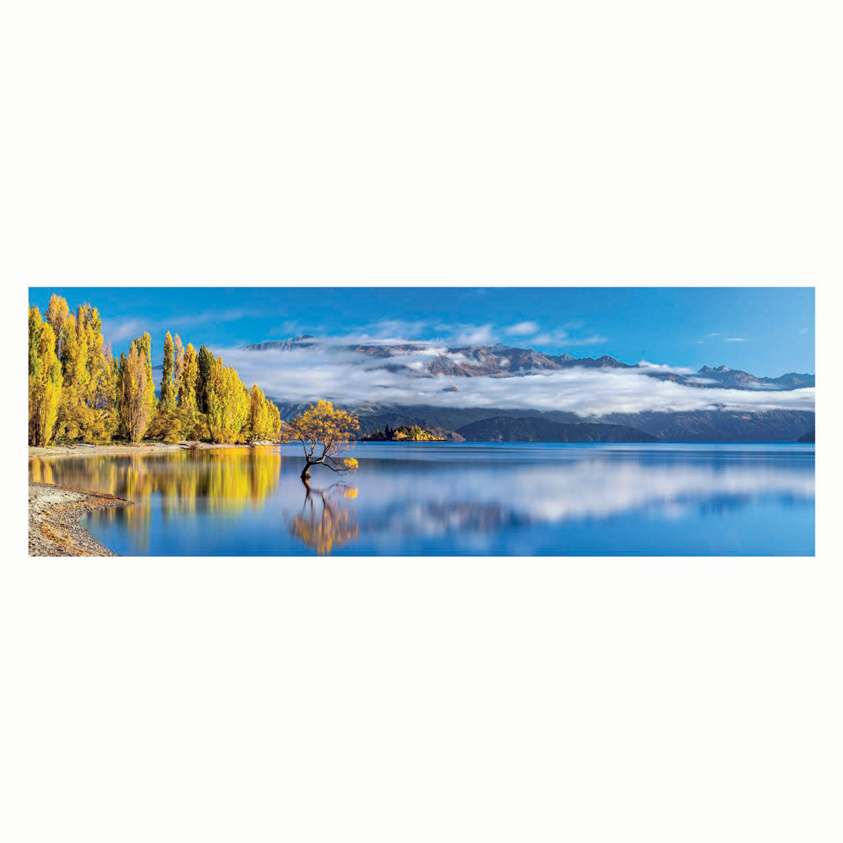 Clementoni - panoramapuzzel wanaka's gouden weerspiegelingen 1000st.