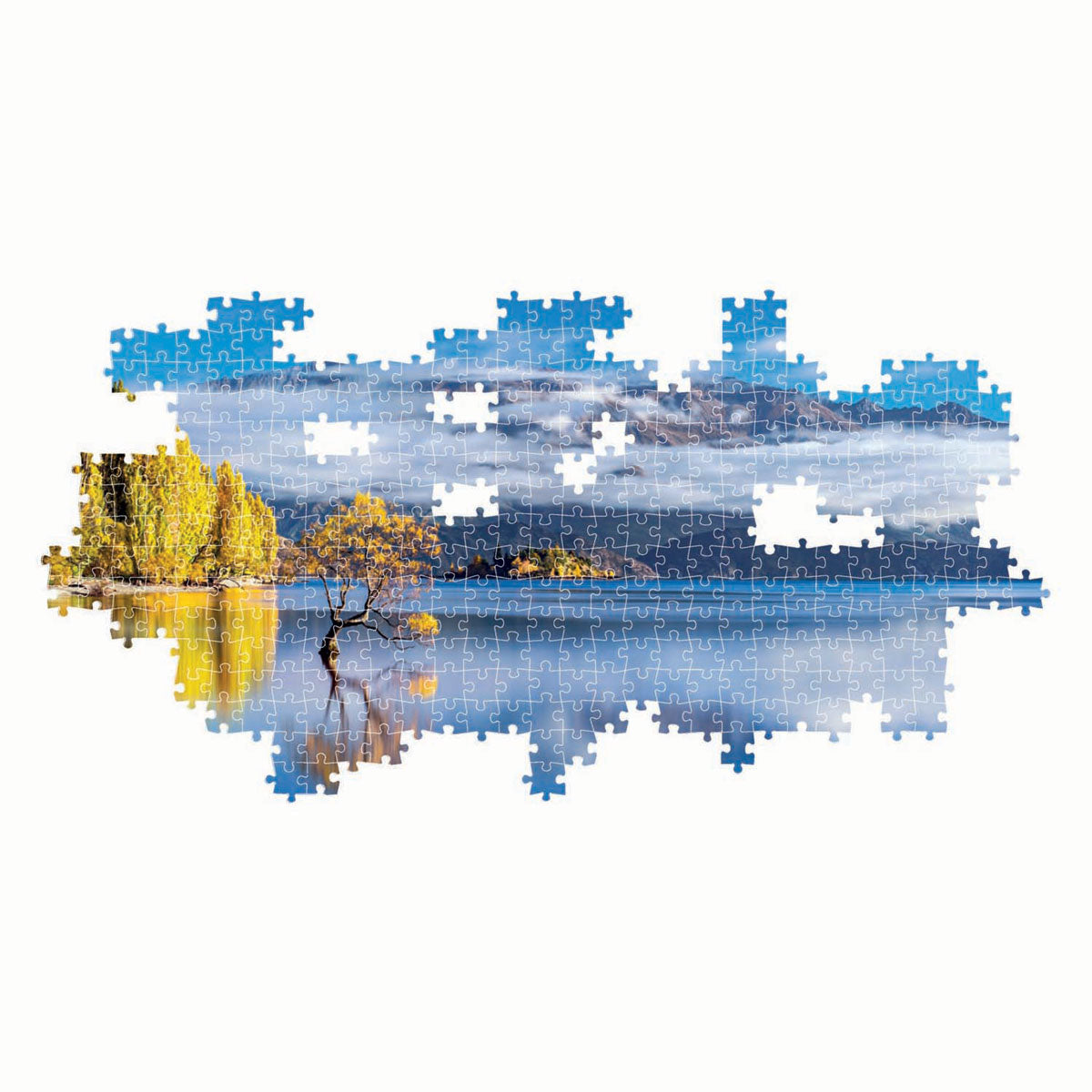 Clementoni - panoramapuzzel wanaka's gouden weerspiegelingen 1000st.