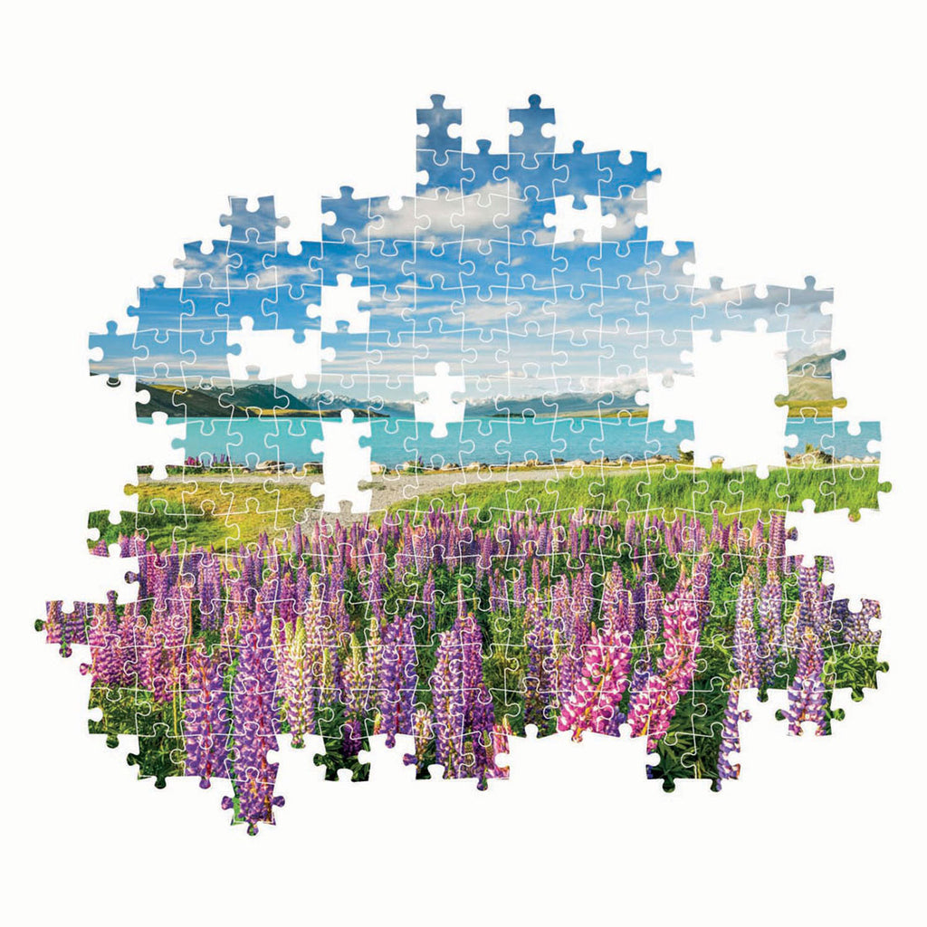 Clementoni - legpuzzel bloemen bij lake tekapo 1500st.
